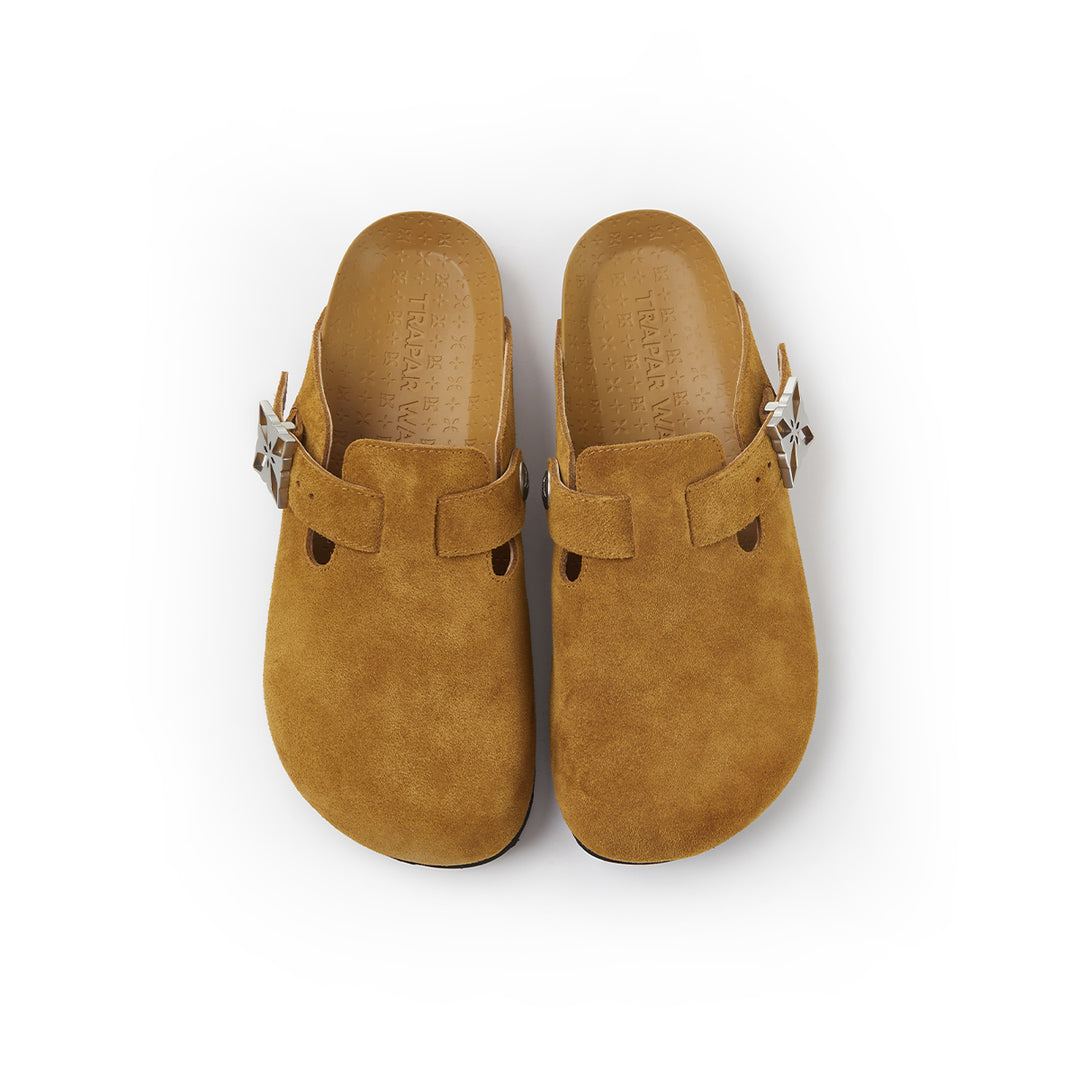 Trapar Waves Suede Casual Slip On Birkenstock Brown