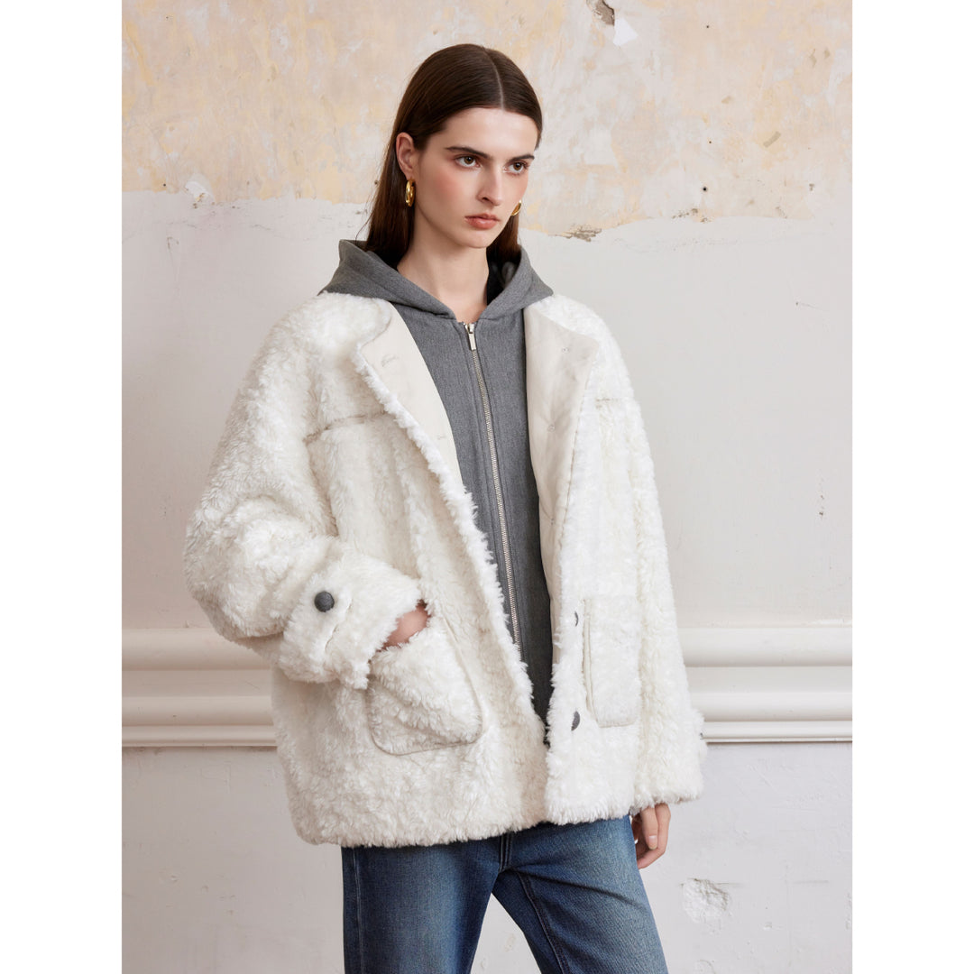 Rocha Roma Fake-2-Piece Detachable Down Jacket White - Mores Studio