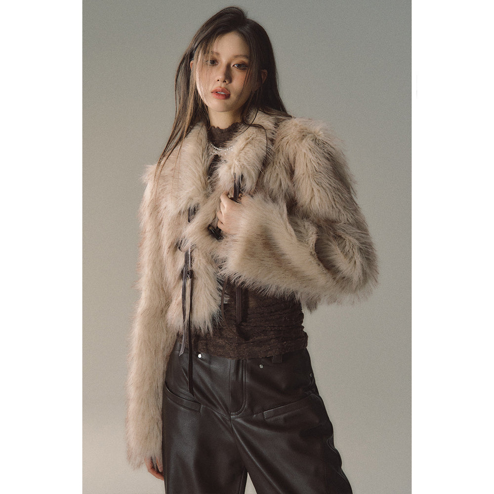 Via Pitti Horn Toggle Button Fluffy Jacket - Mores Studio