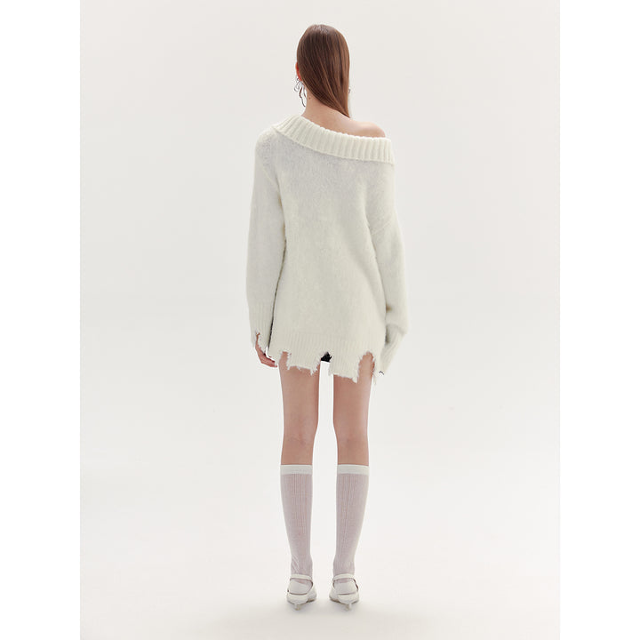 Rumia Florence Knitted Jumper Black And White - Mores Studio