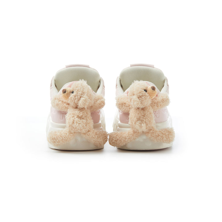 13De Marzo Plush Bear Melt Canvas Sneaker Pink