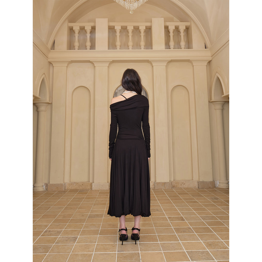 Diana Vevina 3D Rose Off-Shoulder Dress - Mores Studio