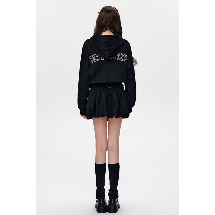 13De Marzo Doozoo Drawstring Bud Skirt Black