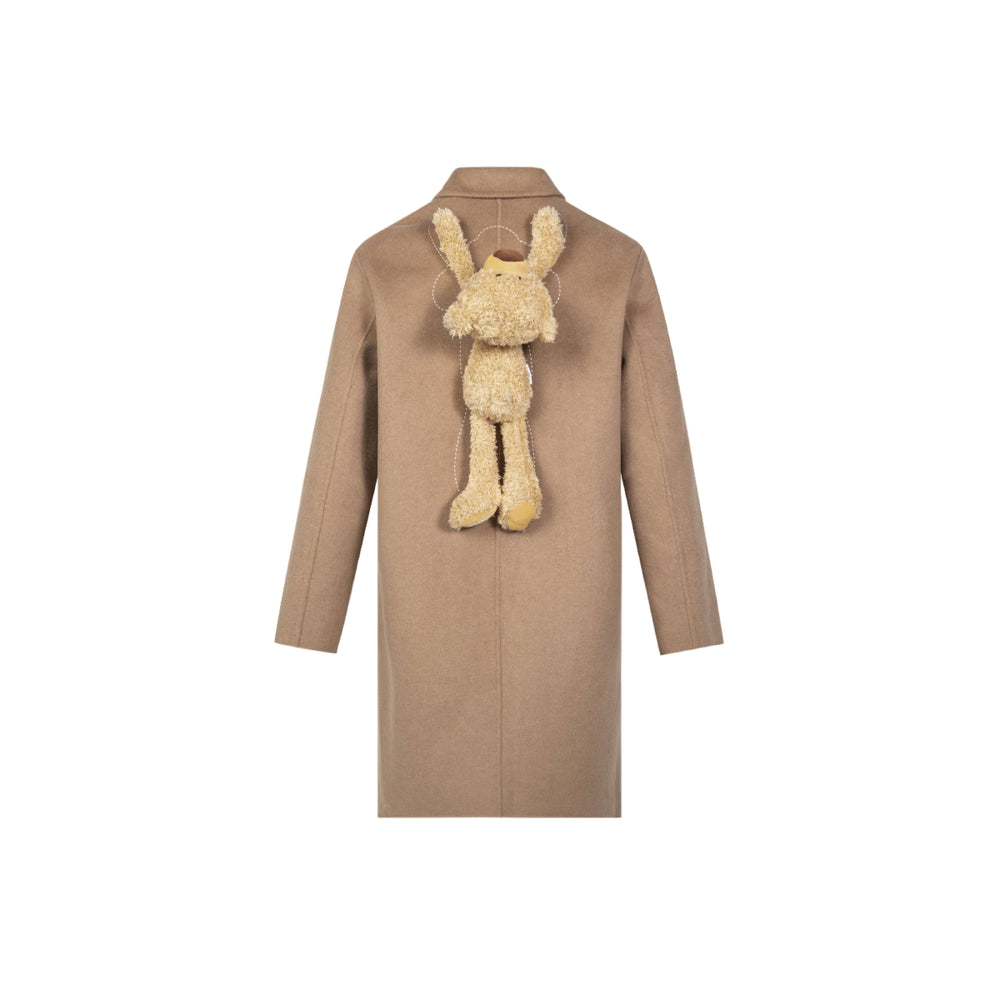 13De Marzo Palda Bear Woolen Overcoat Brown - Mores Studio