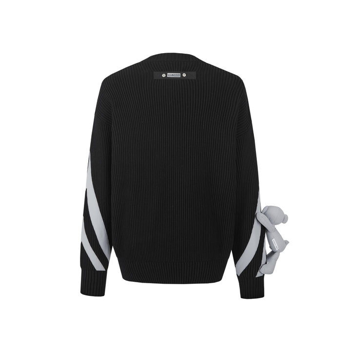 13De Marzo Future Bear Functional Knit Sweater Black - Mores Studio