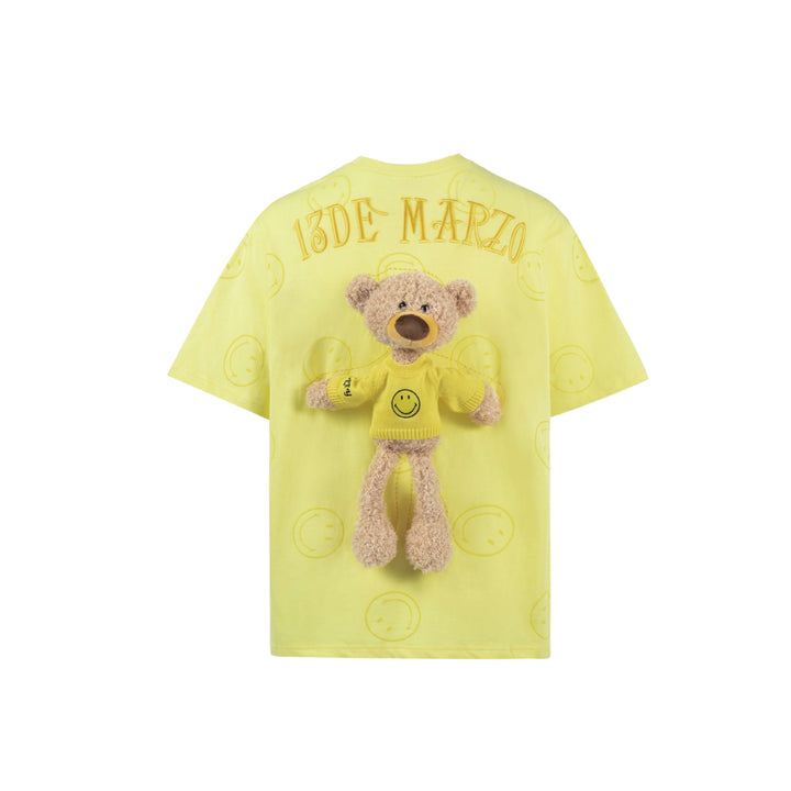 13De Marzo X Smiley Allover Palda Bear Tee Yellow - Mores Studio