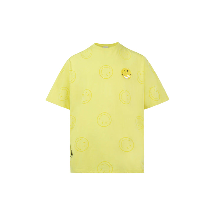 13De Marzo X Smiley Allover Palda Bear Tee Yellow - Mores Studio