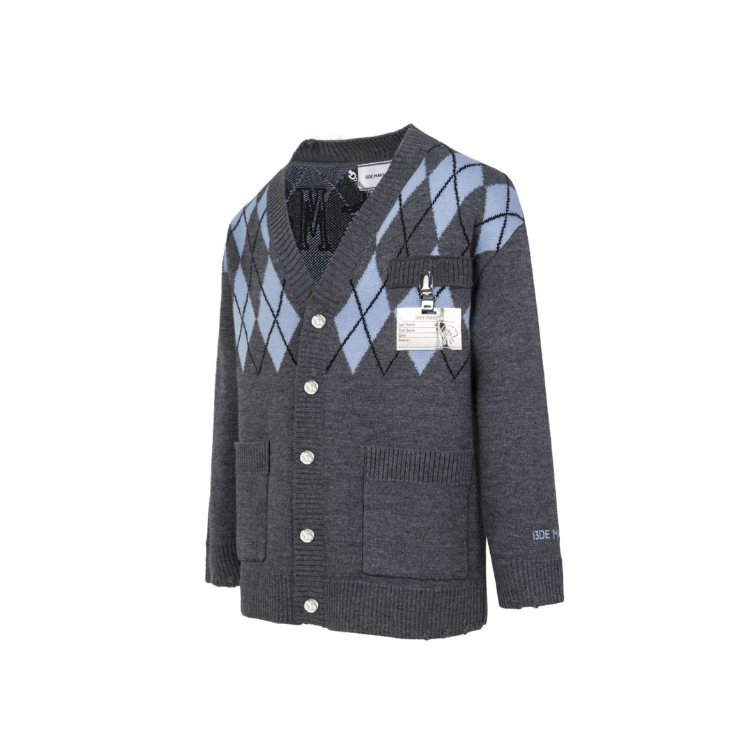 13De Marzo Doozoo ID Card Retro Cardigan Blue - Mores Studio