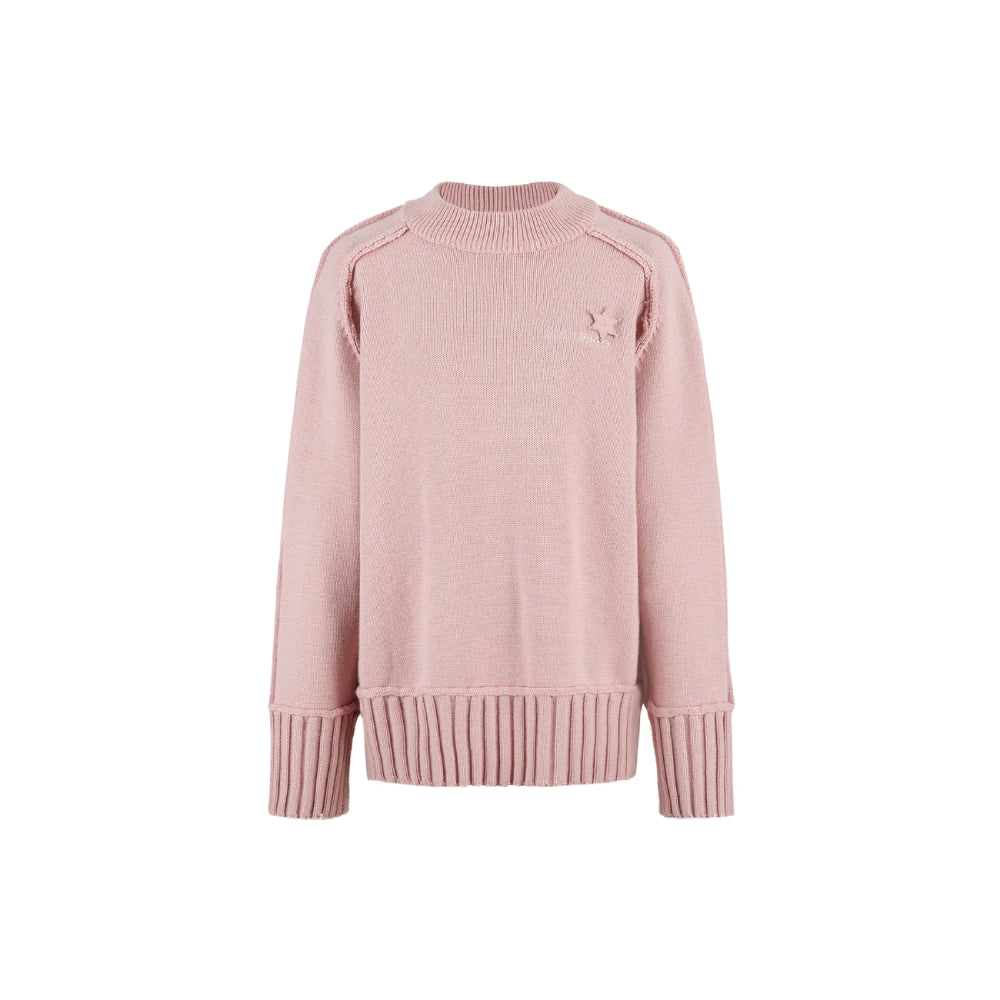 13De Marzo Palda Bear Embossment Knit Sweater Pink - Mores Studio