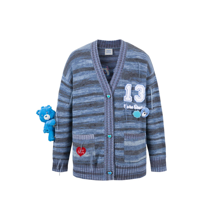 13De Marzo X Care Bears Colored Striped Cardigan Blue - Mores Studio