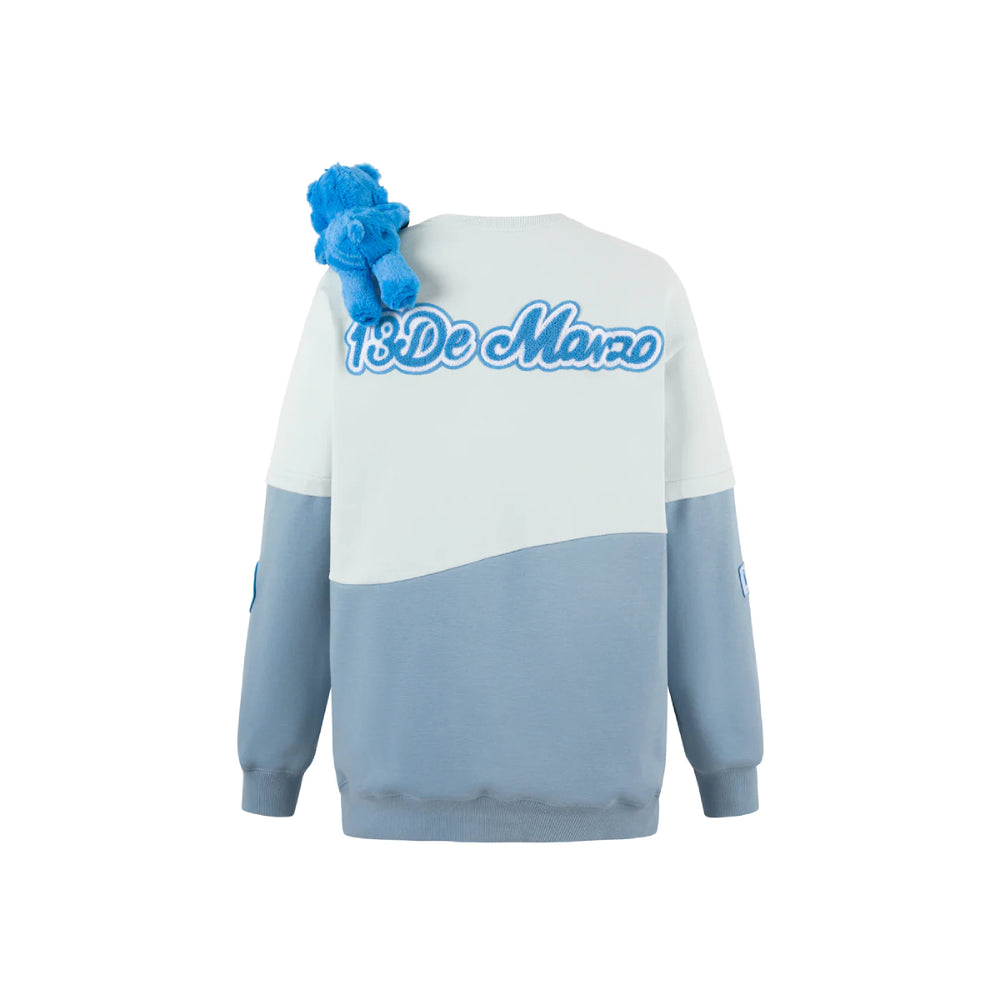 13De Marzo X Care Bears Color Blocked Wave Sweater Blue - Mores Studio