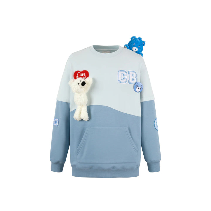 13De Marzo X Care Bears Color Blocked Wave Sweater Blue - Mores Studio