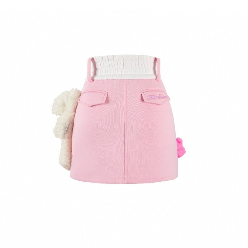 13De Marzo X Care Bears Zip Up Skirt Pink - Mores Studio