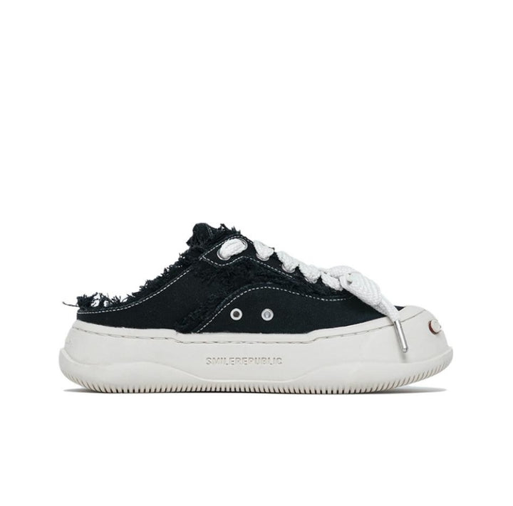 Smile Republic Canvas Slip On Black - Mores Studio