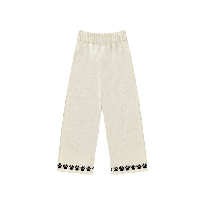 AsGony Towel Fleece Soft Jacquard Casual Pants