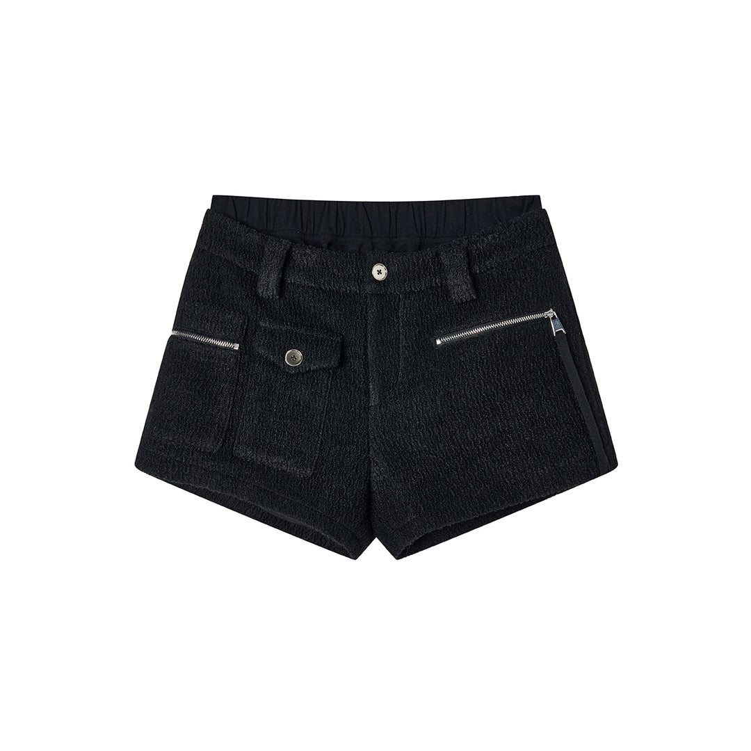 Via Pitti Cargo Pockets Double Waist Thick Shorts - Mores Studio