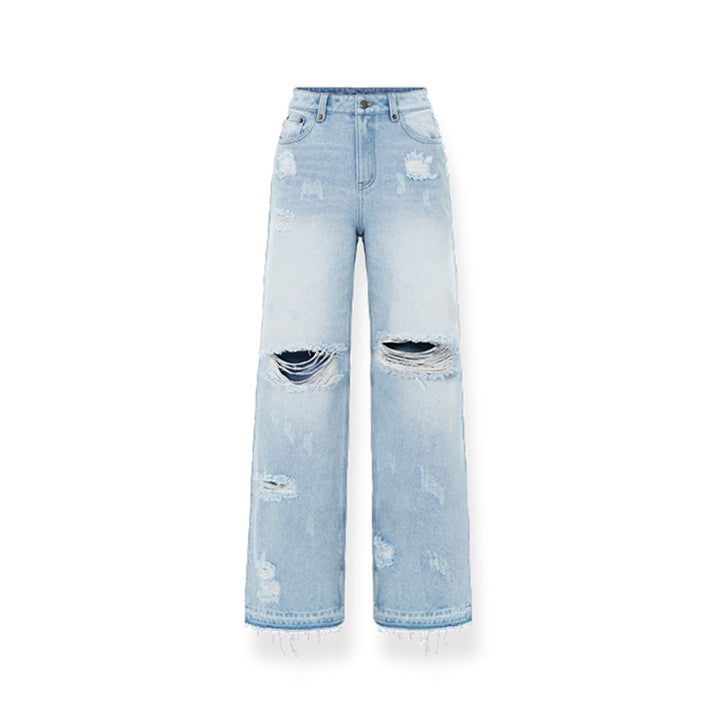 NAWS Classical Destroyed Straight-Leg Jeans