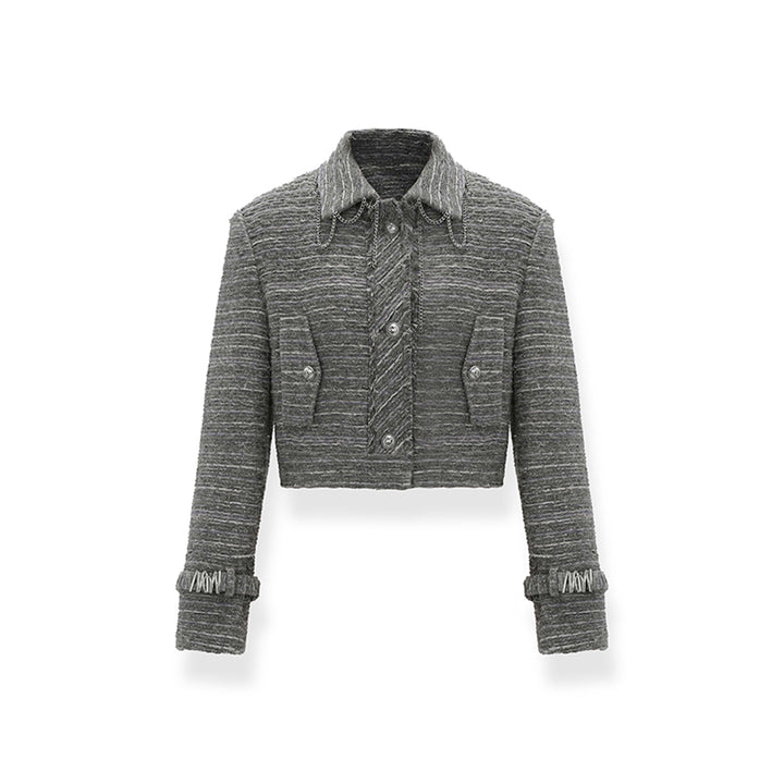 NotaWear Chain Tassel Woolen Tweed Jacket