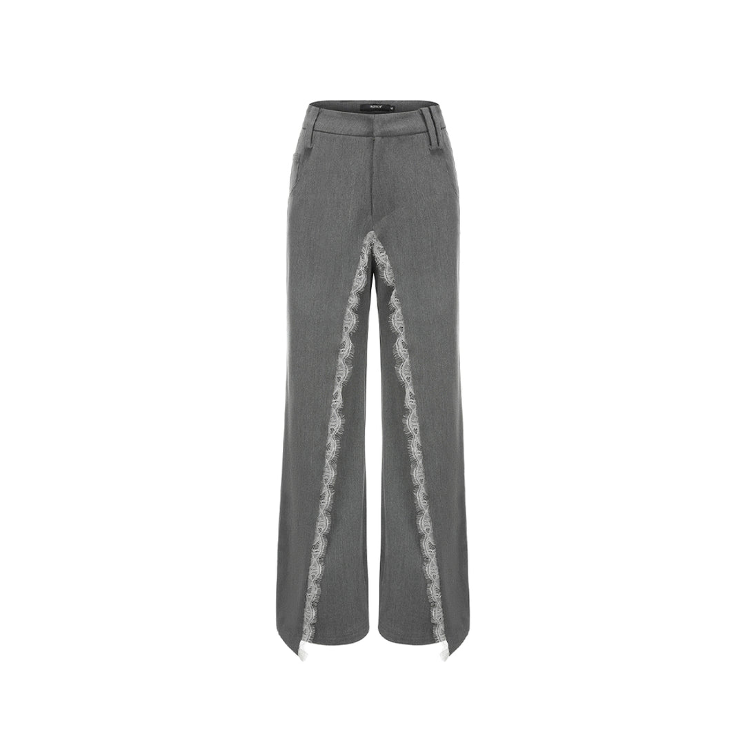 AGAM Lace Cutting Oversized Suit Pants - Mores Studio
