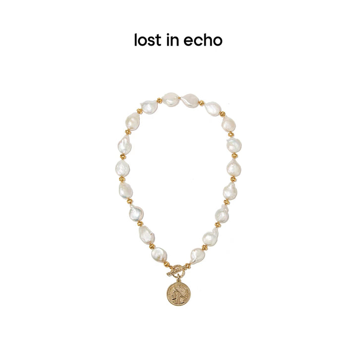 Lost In Echo Mazzy Pearl Necklace - Mores Studio