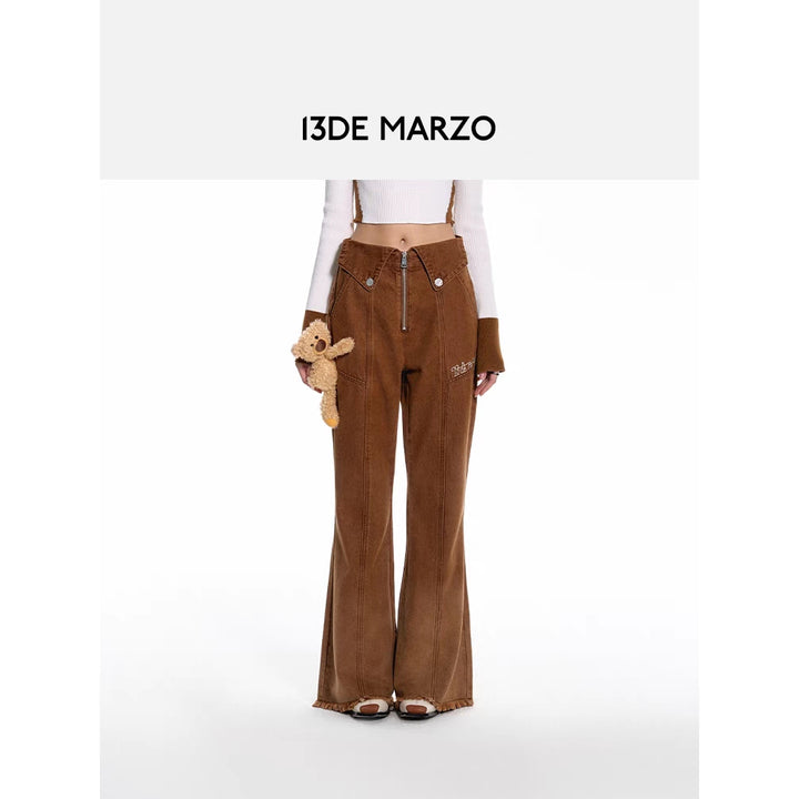 13De Marzo Doozoo Gradient Color Jeans Brown - Mores Studio