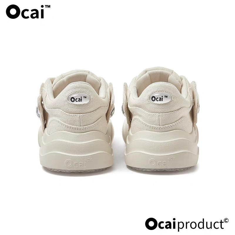 Ocai Detachable Logo Smile Sneaker White - Mores Studio