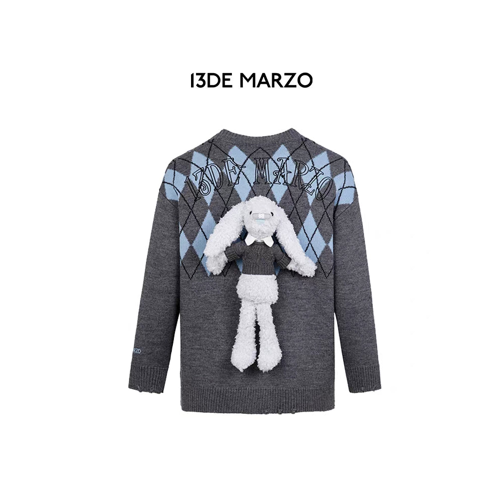 13De Marzo Doozoo ID Card Retro Cardigan Blue - Mores Studio