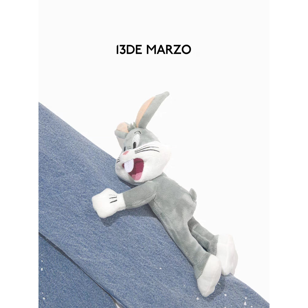 13De Marzo X Looney Tunes Bugs Bunny Painting Denim Suit Blue - Mores Studio