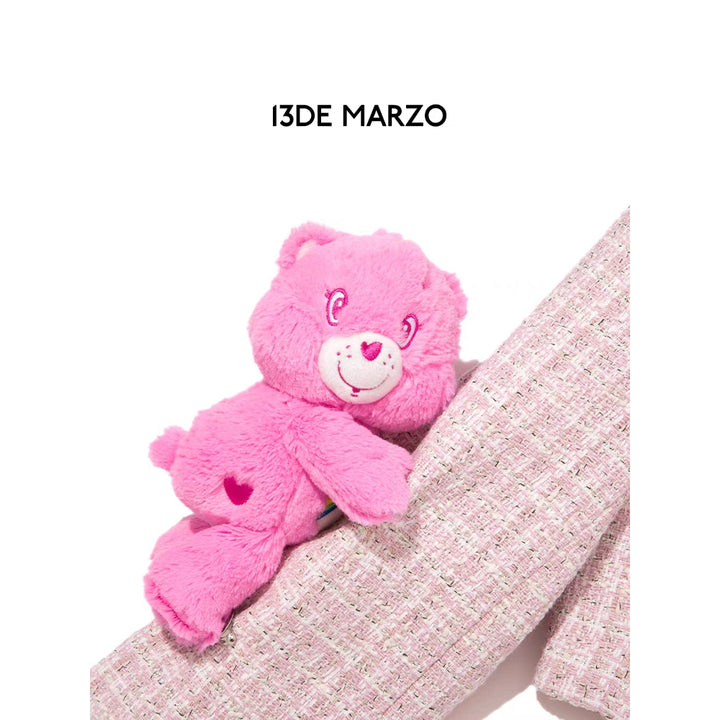 13De Marzo X Care Bears Heart Button Tweed Short Jacket Pink - Mores Studio