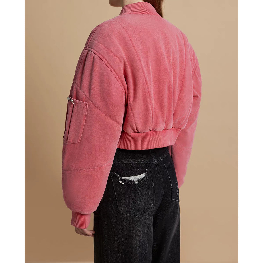 IFIK Bomber Jacket Washed Pink - Mores Studio