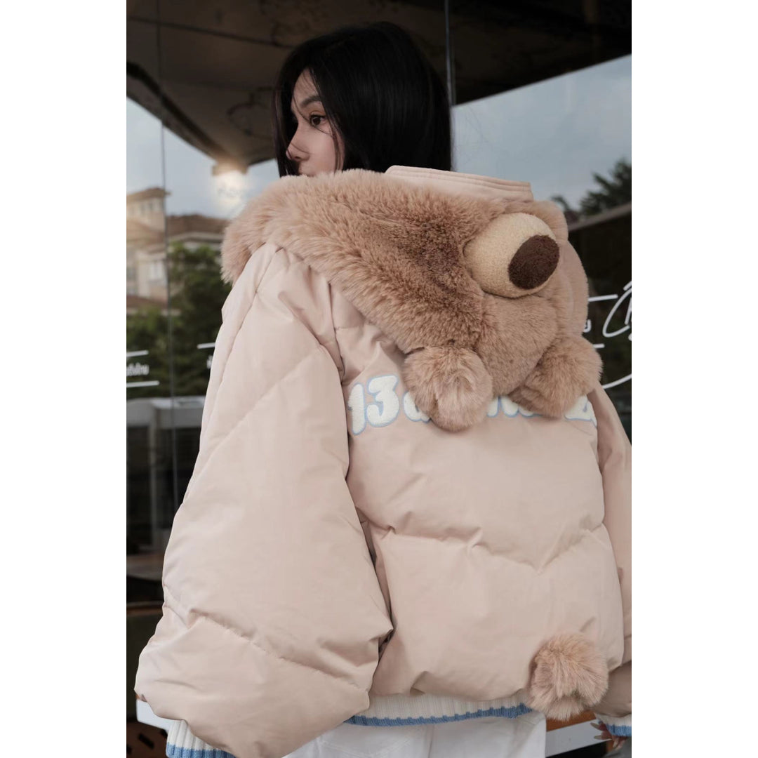 13De Marzo Doozoo Cosplay Bear Down Jacket Khaki - Mores Studio