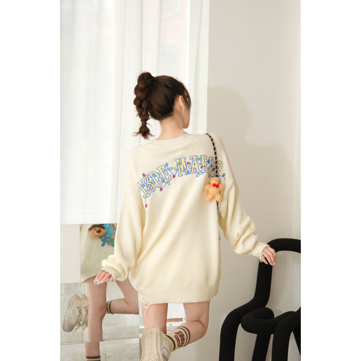 13De Marzo X Looney Tunes Tweety Christmas Sweater Cream - Mores Studio