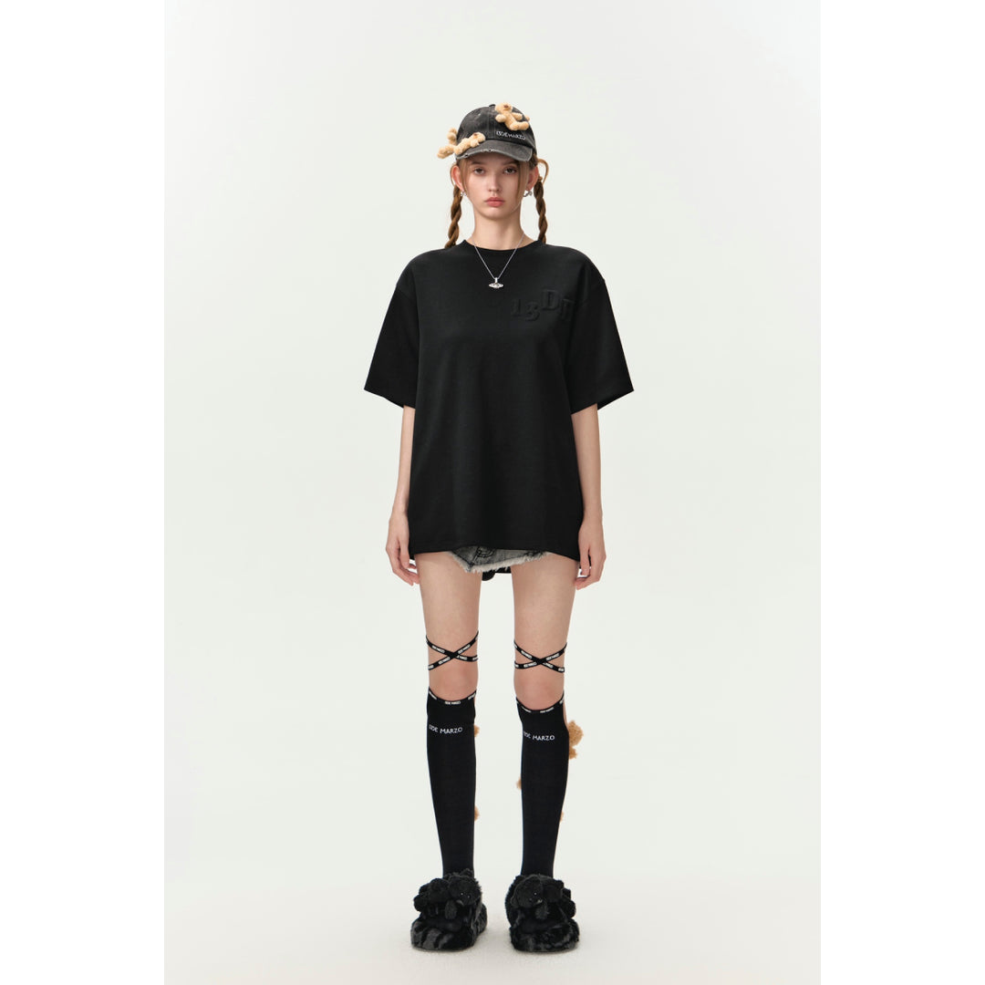 13De Marzo One-Piece Padded Bear T-Shirt Black