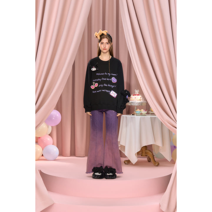 13De Marzo X Kuromi Ribbon Story Sweatshirt