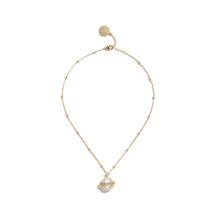 Lost In Echo Clean Pear Golden Chain Necklace - Mores Studio