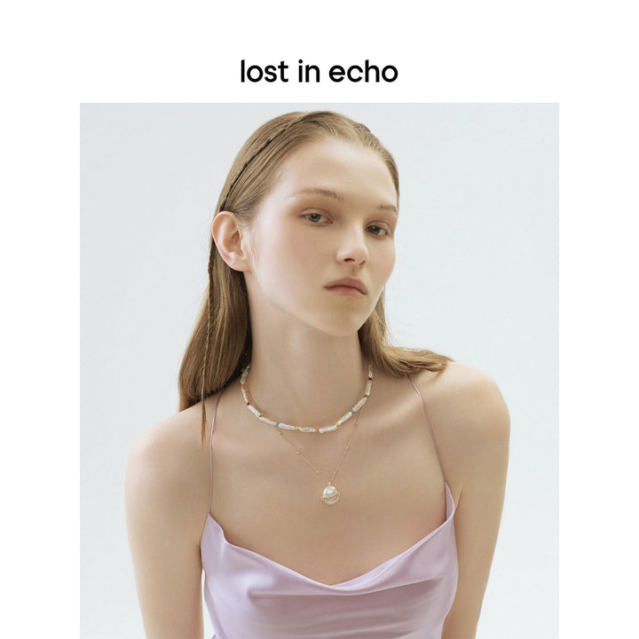 Lost In Echo Clean Pear Golden Chain Necklace - Mores Studio