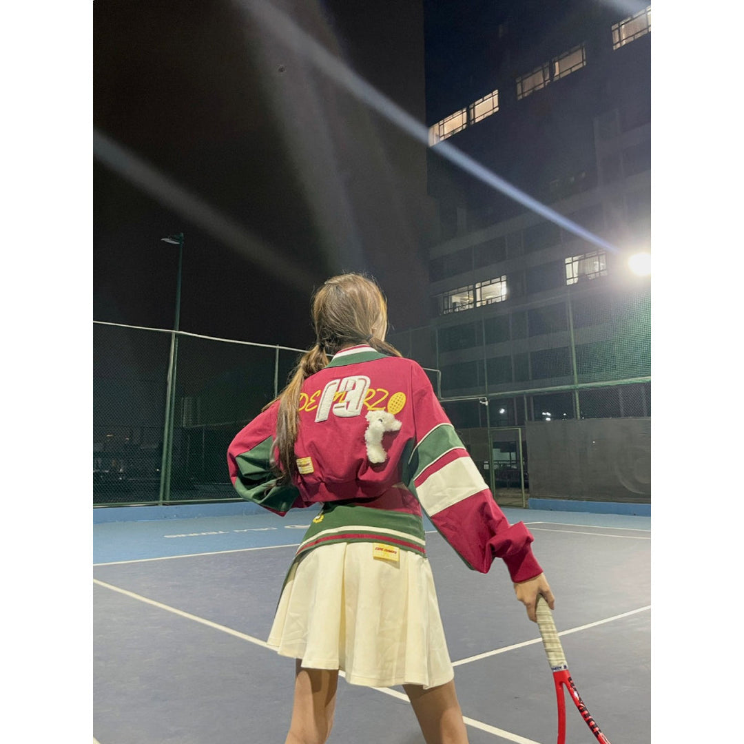 13De Marzo Vintage Short Tennis Jacket - GirlFork