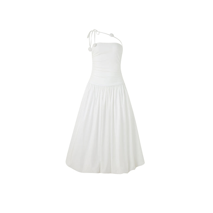 Diana Vevina French Style Halter Dress White - Mores Studio