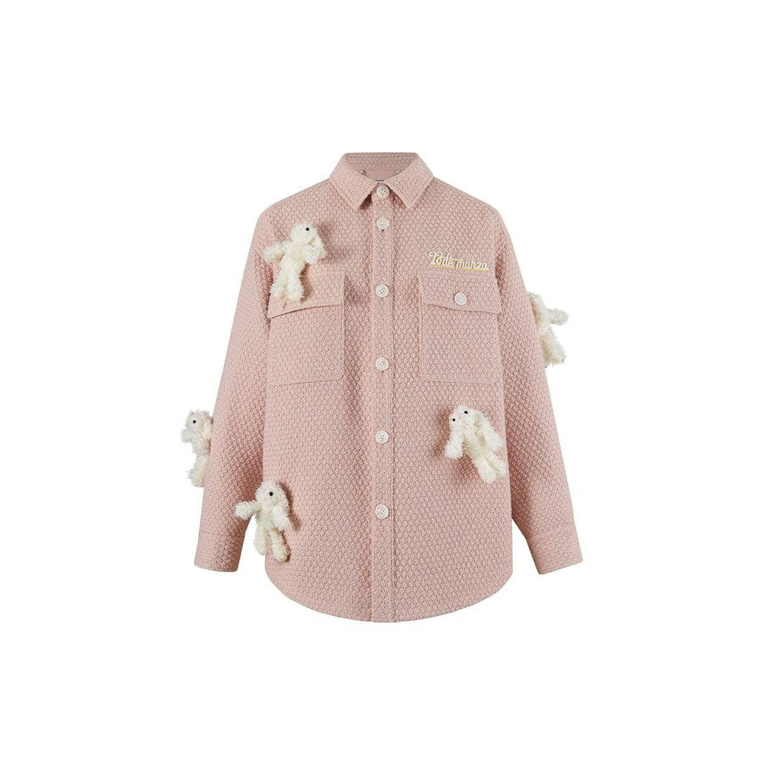 13De Marzo Mini Doozoo Shirt Jacket Pink - GirlFork