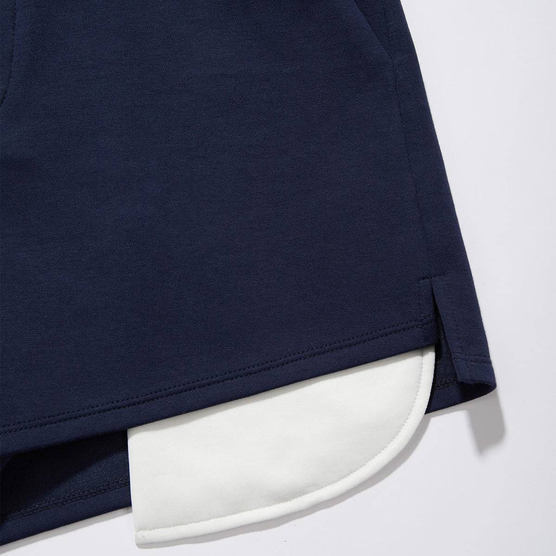 SomeSowe Color Blocked Sailor Collar Top & Shorts Set Navy - Mores Studio