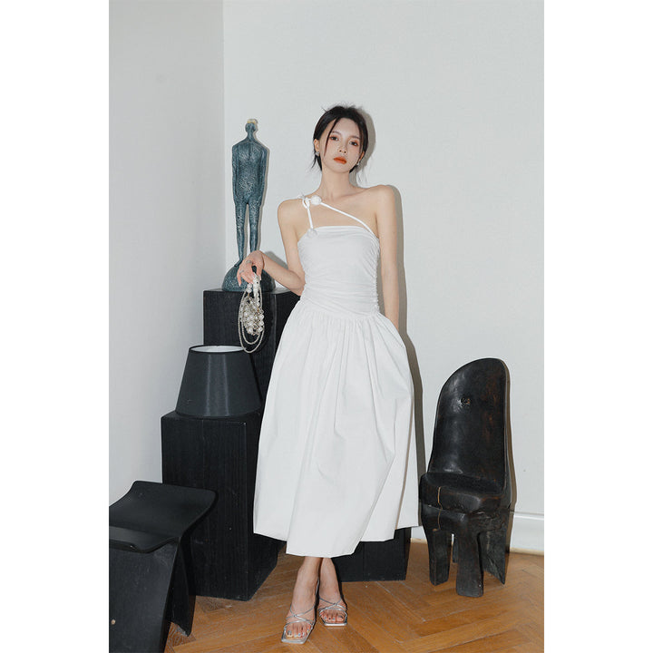 Diana Vevina French Style Halter Dress White - Mores Studio