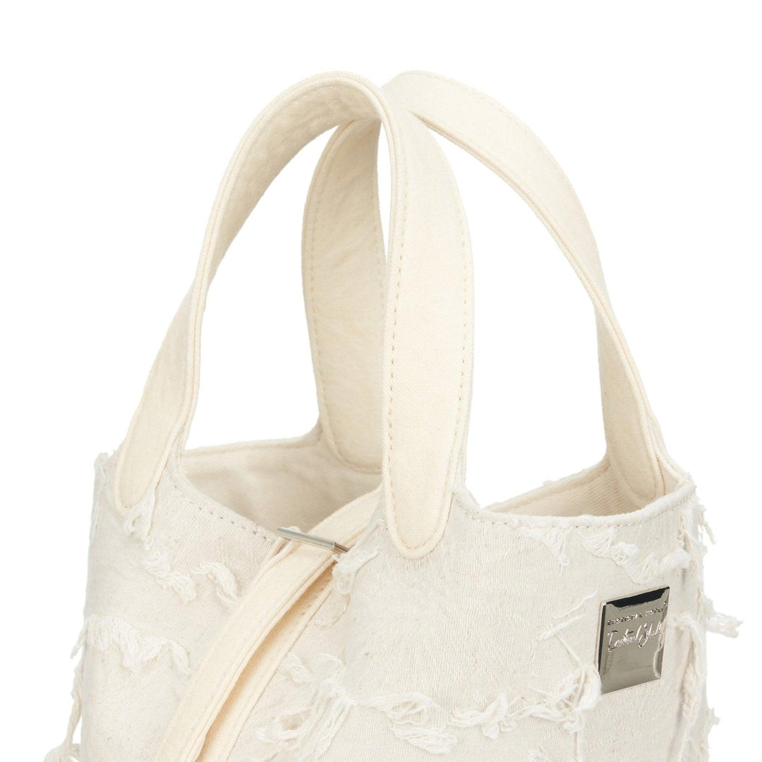 Emotional World Vintage Bucket Bag Off White - GirlFork