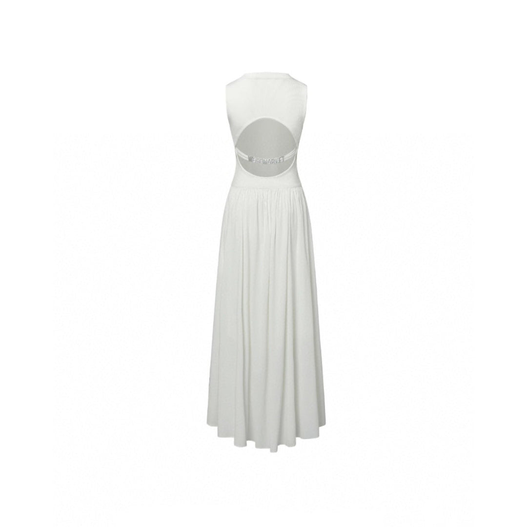 Weird Market Sport Top Backless Dress White - Mores Studio