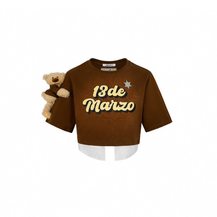 13De Marzo Doozoo Sheriff Layered Top Brown - Mores Studio