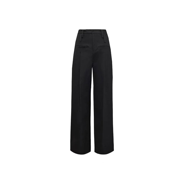NotAwear Oversize Straight Suit Pants Black - GirlFork