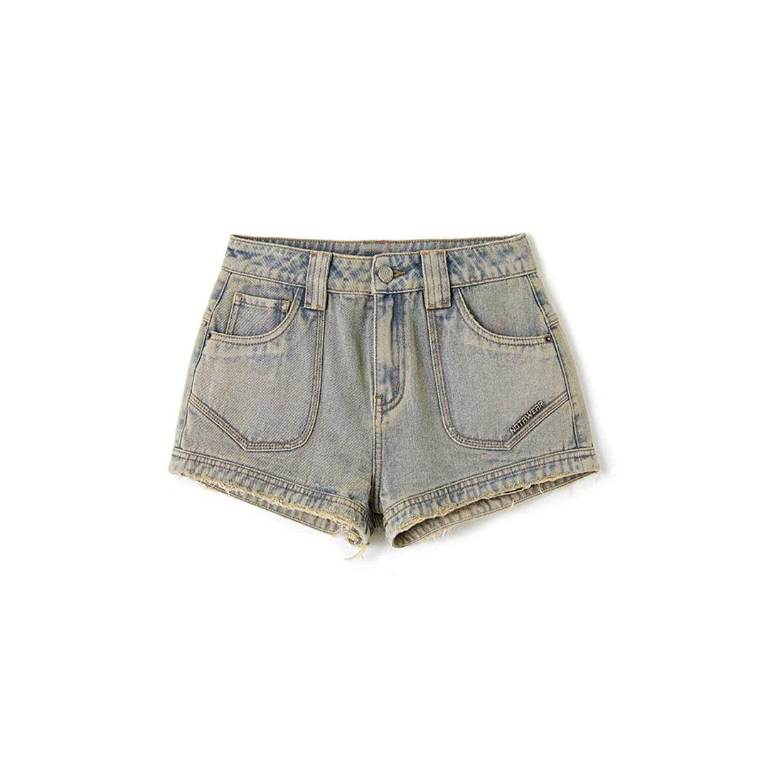 NotAwear Vintage Low-Waist Denim Shorts - Mores Studio