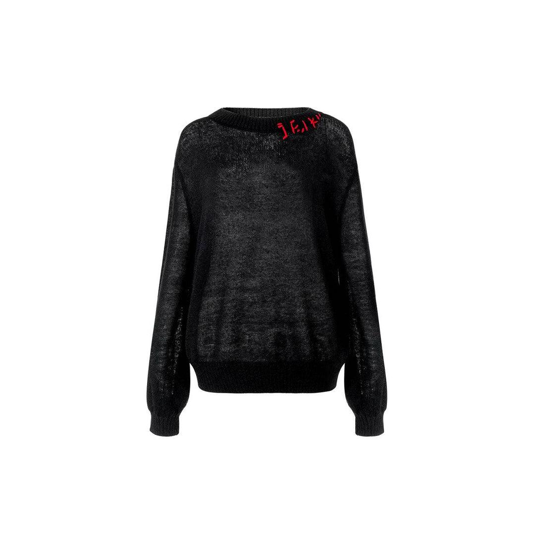 IFIK Cut-Out Mohair Knit Sweater - Mores Studio