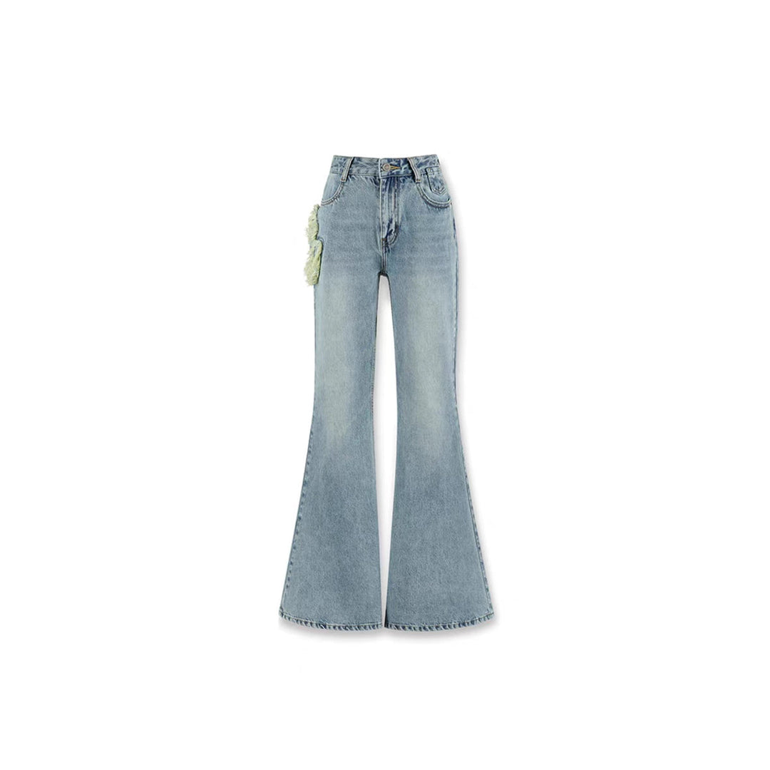 NotAwear 3D Rose Oversized Flare Jeans - Mores Studio