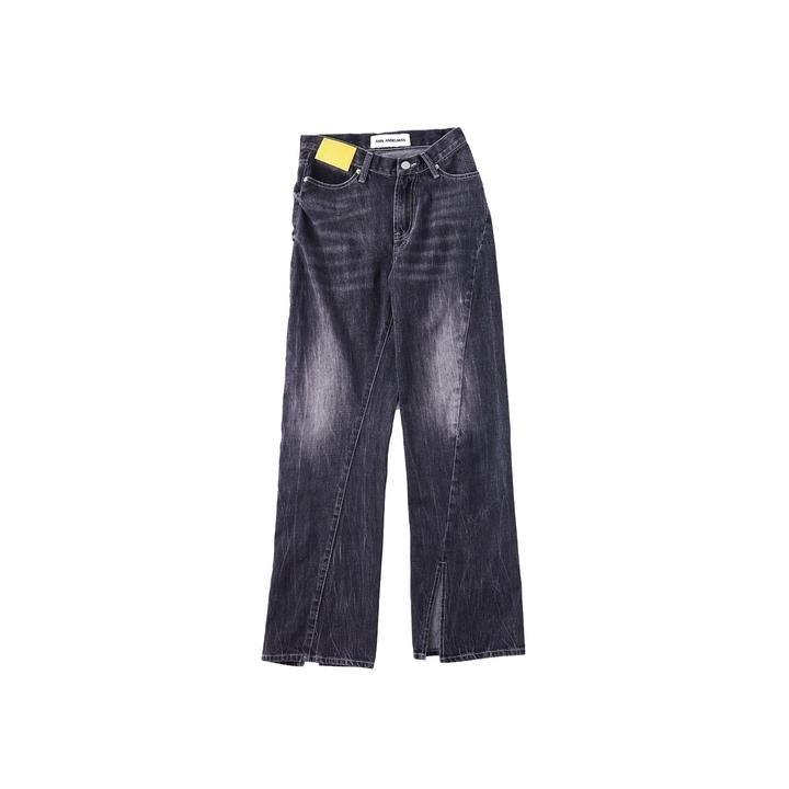 Ann Andelman Lizard Patch Jeans Black - GirlFork