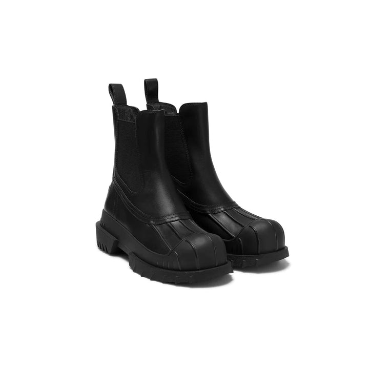 Lost In Echo Thick-Soled Hunting Chelsea Boots Black - Mores Studio